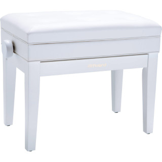 ROLAND RPB-400WH banquette piano satin white vinyl seat