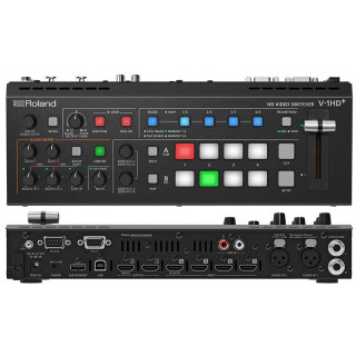 ROLAND V-1HD+ 4 ch. hd video switcher 720p/1080i/1080p formats w. scaler & 2 mic pre-amps