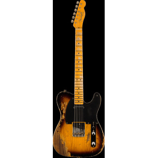 FENDER CUSTOM SHOP 1952 Telecaster Super Heavy Relic 1-Piece Quartersawn Maple Neck Aged 2-Color Sunburst