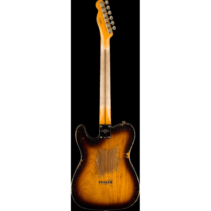 FENDER CUSTOM SHOP 1952 Telecaster Super Heavy Relic 1-Piece Quartersawn Maple Neck Aged 2-Color Sunburst