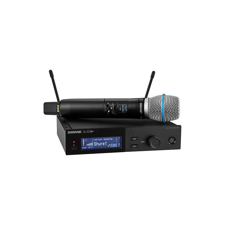 SHURE SLXD24+E-B58-G65 Système complet SLX-D main Beta58 - 470-606 MHz